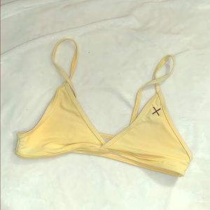 Yellow bikini top